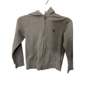 Polo By Ralph Lauren boy’s gray hoodie size small (8)